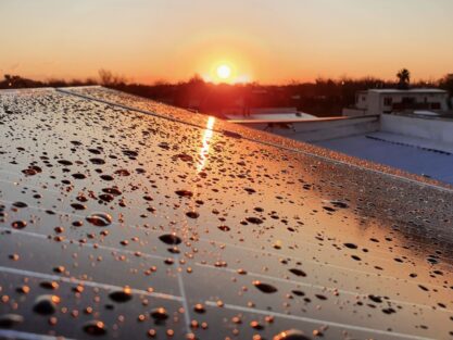 rain affect solar panel