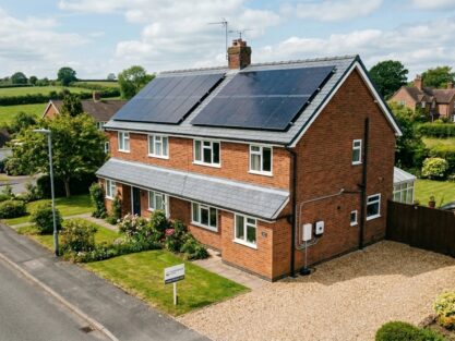 electricity do solar panels generate in staffordshire