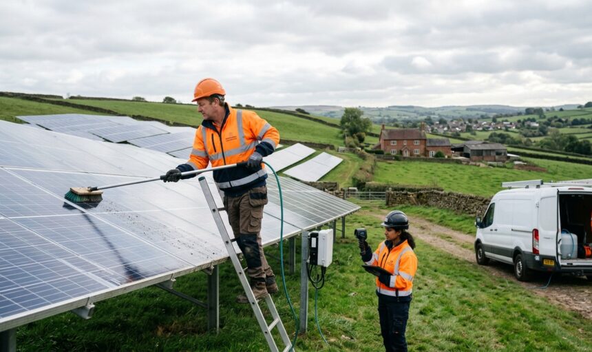 solar panel maintenance